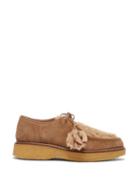 Matchesfashion.com Tod's - Shearling And Suede Loafers - Womens - Light Tan