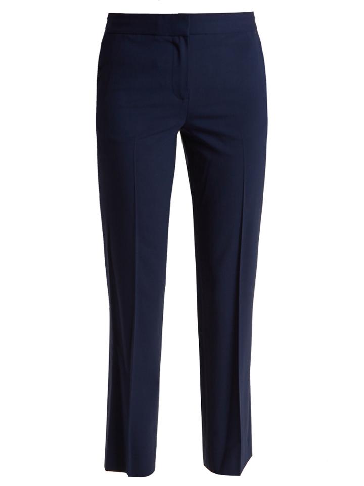 Diane Von Furstenberg Mid-rise Wool-blend Cigarette Trousers