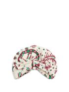 Matchesfashion.com Valentino - Abstract Print Silk Twill Turban Hat - Womens - White Multi
