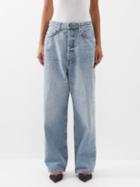 Raey - Drop Organic-cotton Low-rise Baggy Jeans - Womens - Blue