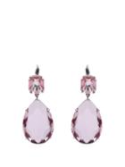 Matchesfashion.com Alexander Mcqueen - Crystal Drop Earrings - Womens - Pink