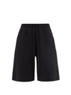 Ladies Activewear Ernest Leoty - Eve Organic-cotton Jersey Shorts - Womens - Black