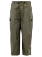 Needles - Cropped Cotton-twill Cargo Trousers - Mens - Green