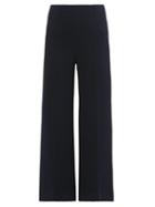 Matchesfashion.com Emilia Wickstead - Hullinie High-rise Wide-leg Trousers - Womens - Dark Navy