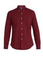 Matchesfashion.com Polo Ralph Lauren - Slim Fit Cotton Shirt - Mens - Burgundy