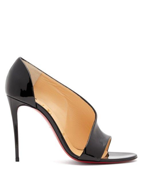 Matchesfashion.com Christian Louboutin - Phoebe 100 Patent Leather Pumps - Womens - Black