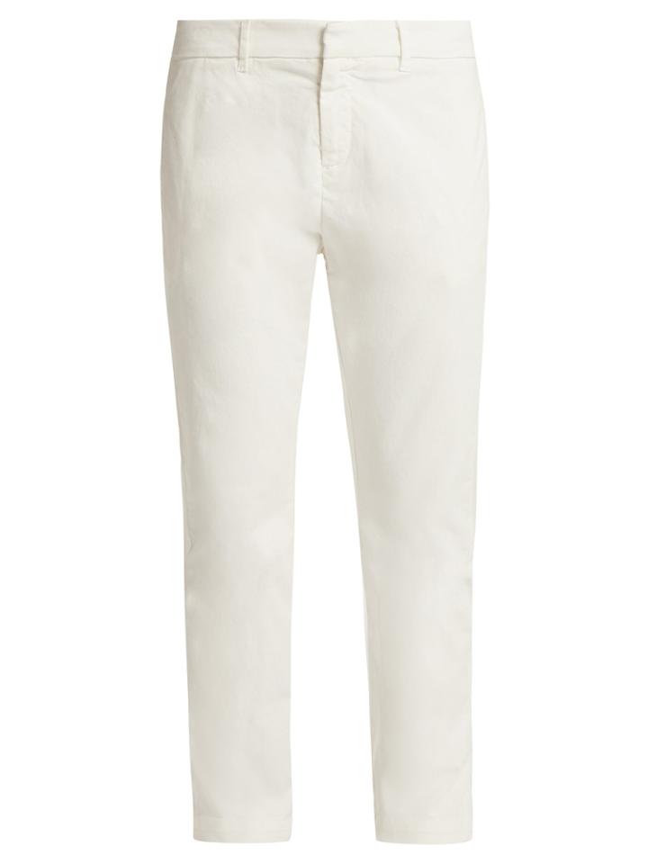 Nili Lotan Tel Aviv Straight-leg Cotton-blend Trousers