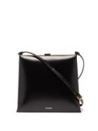Jil Sander - Leather Shoulder Bag - Womens - Black