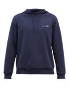 A.p.c. - Item Logo-print Cotton-jersey Hooded Sweatshirt - Mens - Dark Navy
