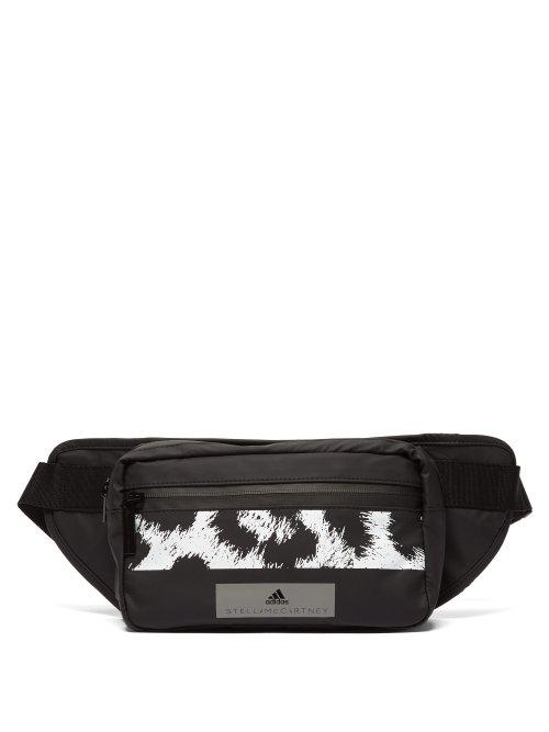 Matchesfashion.com Adidas By Stella Mccartney - Leopard Print Belt Bag - Womens - Black Multi