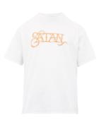 Matchesfashion.com Aries - Satan Print Cotton T Shirt - Mens - White