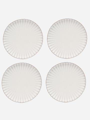 Serax - Set Of Four Inku Stoneware Side Plates - White