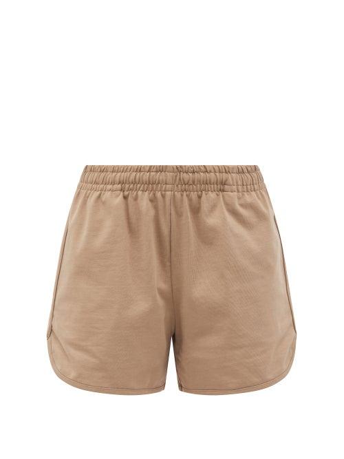 Matchesfashion.com Vaara - Teller Cotton-jersey Shorts - Womens - Light Beige
