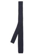 Brunello Cucinelli Chevron-embroidered Knitted Cotton Tie