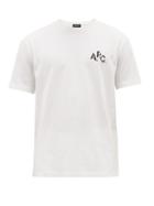 Matchesfashion.com A.p.c. - Tristan Logo Print Cotton T Shirt - Mens - White
