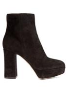 Gianvito Rossi Foley Suede Platform Ankle Boots