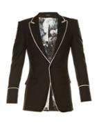 Alexander Mcqueen Contrast-piping Wool Blazer