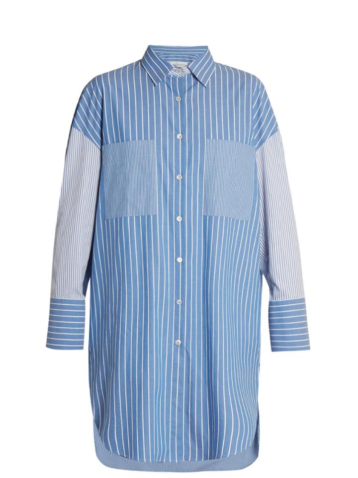 Golden Goose Deluxe Brand Long-line Striped Shirt