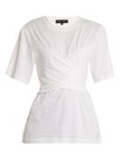 Proenza Schouler Wrap-style Cotton-jersey T-shirt