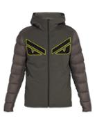 Matchesfashion.com Fendi - Bag Bugs Quilted Jacket - Mens - Grey
