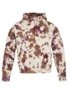 Matchesfashion.com Eckhaus Latta - Dirty Dye Tie Dye Print Cotton Hooded Sweatshirt - Mens - Grey