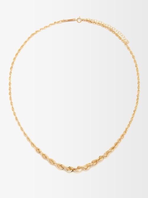 Zo Chicco - Rope-link 14kt Gold Necklace - Womens - Yellow Gold