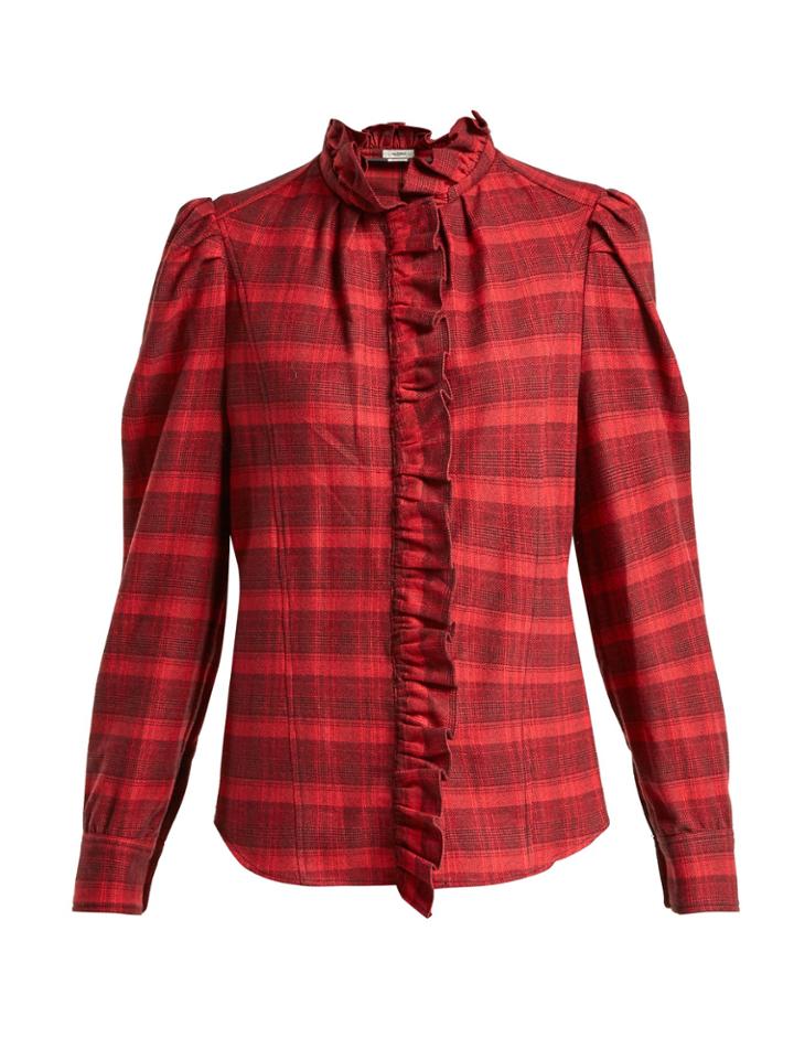 Isabel Marant Étoile Dules Ruffle-collar Cotton Shirt
