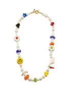 Liou - Dan Pearl, Glass & Gold-plated Necklace - Mens - Multi