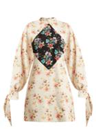 Christopher Kane Archive Floral-print Crepe Mini-dress