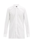 Matchesfashion.com Ann Demeulemeester - Panelled Cotton-poplin Shirt - Mens - 115-001