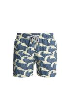 Retromarine Wave-print Swim Shorts