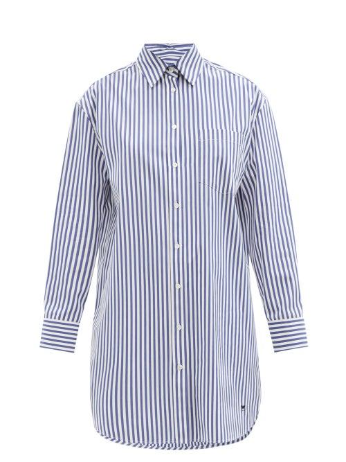 Ladies Rtw Weekend Max Mara - Zibello Shirt - Womens - Blue Stripe