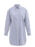 Ladies Rtw Weekend Max Mara - Zibello Shirt - Womens - Blue Stripe