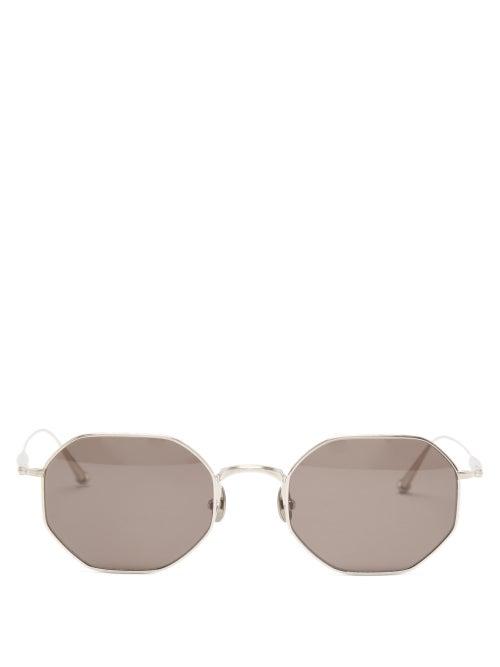 Matsuda - Round Titanium Sunglasses - Mens - Silver