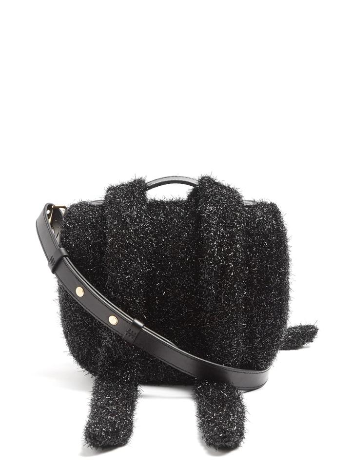 Simone Rocha Lurex And Leather Cross-body Bag