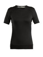 Matchesfashion.com Adidas By Stella Mccartney - Essential Panelled Performance T Shirt - Womens - Black