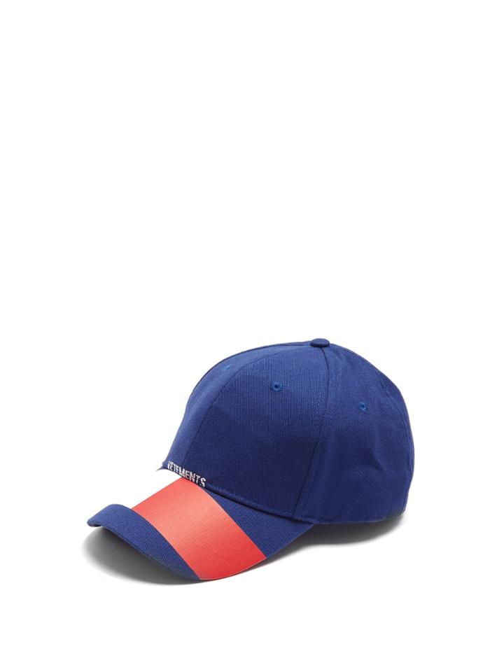 Vetements Tommy-print Canvas Baseball Cap
