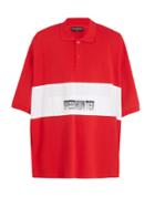 Balenciaga Speedhunter-print Cotton Polo Shirt