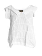 Vivienne Westwood Anglomania Godet Zigzag-stitched Top
