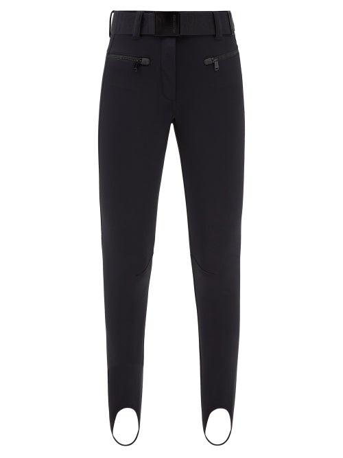 Goldbergh - Paris Belted Stirrup Softshell Ski Trousers - Womens - Black