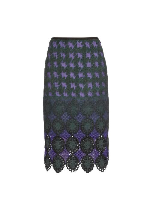 Erdem Safia Jacquard Pencil Skirt