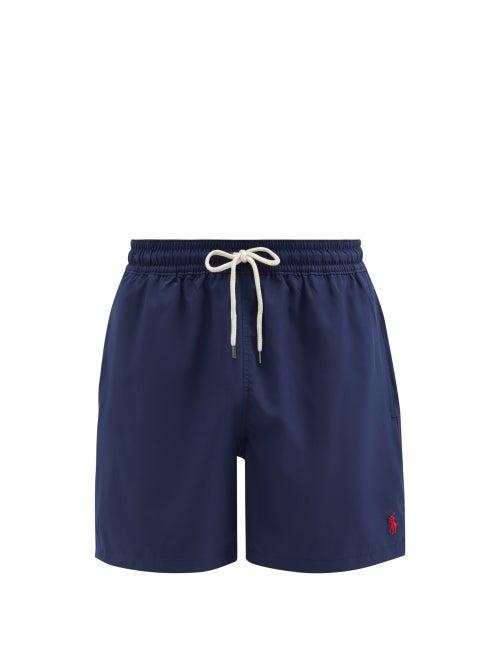 Matchesfashion.com Polo Ralph Lauren - Logo-embroidered Swim Shorts - Mens - Navy