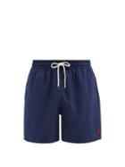 Matchesfashion.com Polo Ralph Lauren - Logo-embroidered Swim Shorts - Mens - Navy