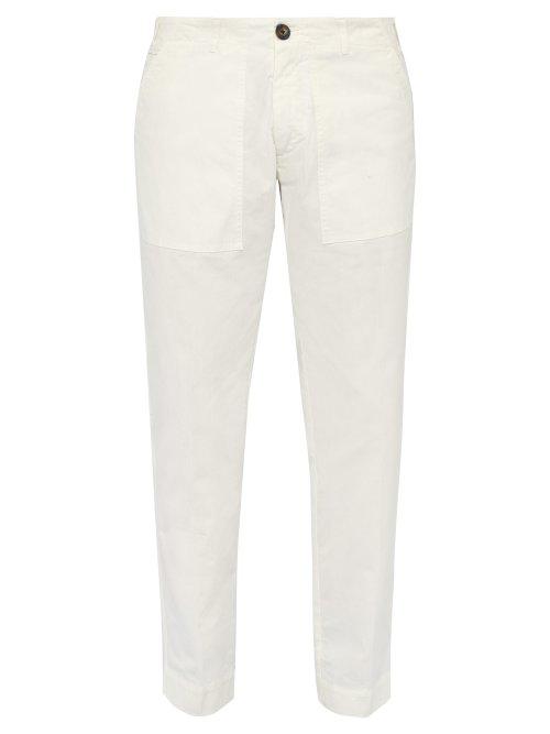 Matchesfashion.com J.w. Brine - Daryl 76 Cotton Blend Fatigue Trousers - Mens - White