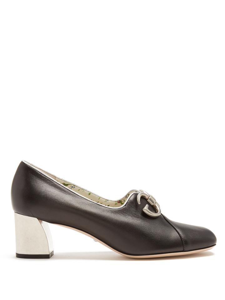Gucci Biba Leather Pumps