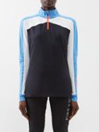 Bogner Fire+ice - Edna Quarter-zip Thermal Base-layer Top - Womens - Black Blue