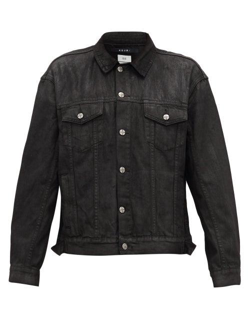 Matchesfashion.com Ksubi - Faded-effect Denim Jacket - Mens - Black