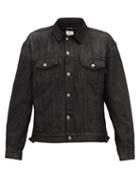 Matchesfashion.com Ksubi - Faded-effect Denim Jacket - Mens - Black
