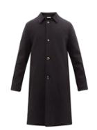 Marni - Single-breasted Cotton Coat - Mens - Black
