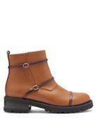 Matchesfashion.com Malone Souliers - Brodie Trek-sole Leather Boots - Womens - Tan Multi